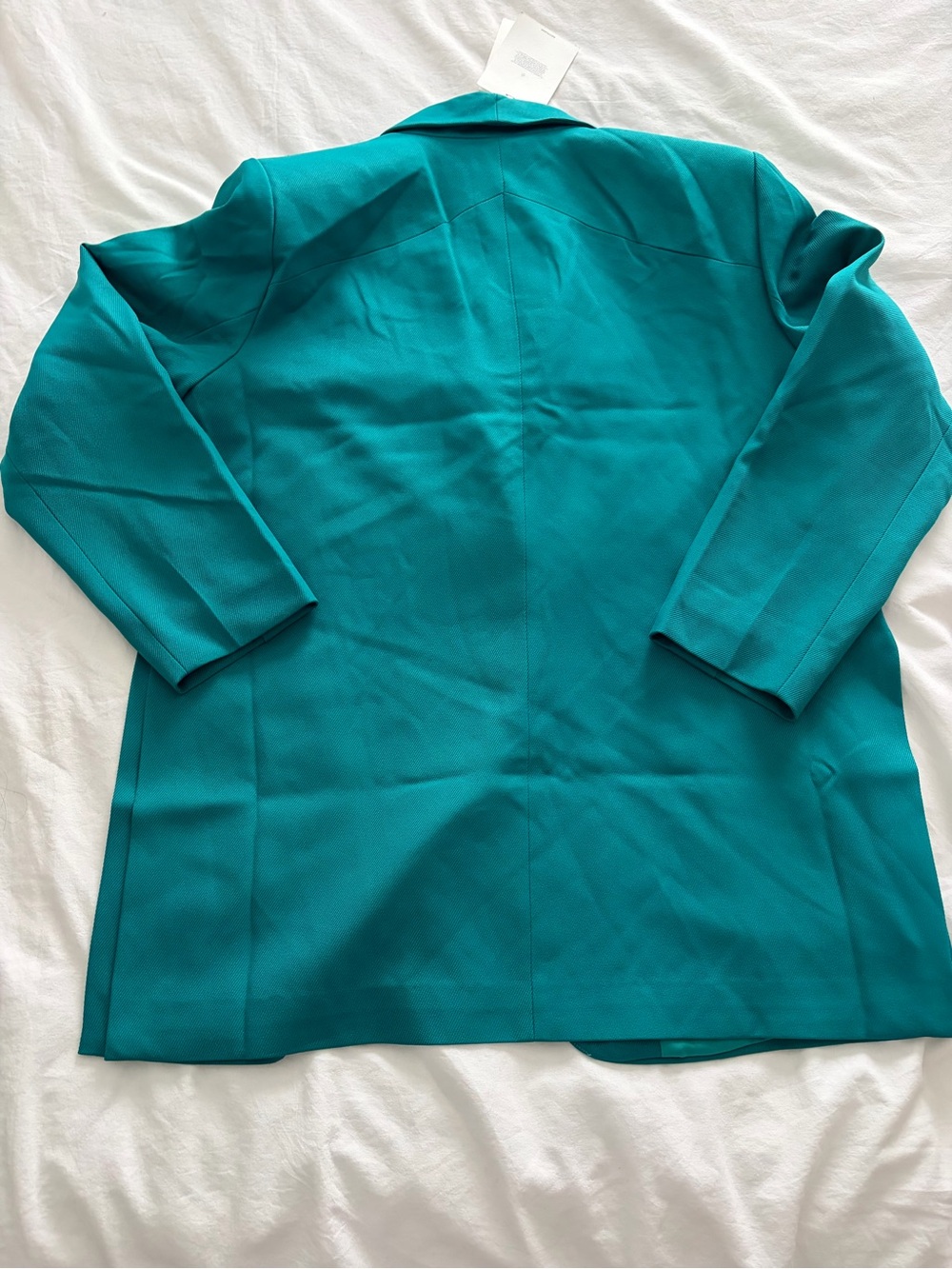 Y.A.S Oversized Turquoise Women's Blazer Longline Tailored Suit Jacket Size XL - Picture 11 of 12